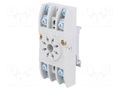 Socket; PIN: 8; 10A; 250VAC; for DIN rail mounting; -40÷70°C; octal RELPOL GZU8