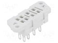 Socket; PIN: 8; 5A; 250VAC; on panel; for soldering; -40÷70°C; R2M RELPOL G2M