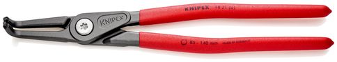 KNIPEX 48 21 J41 Precision Circlip Pliers for internal circlips in bore holes with non-slip plastic coating grey atramentized 305 mm 48 21 J41 4003773048664