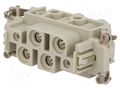 Connector: HDC; contact insert; female; EPIC® K; PIN: 6(4+2) LAPP 44424044