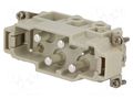 Connector: HDC; contact insert; male; EPIC® K; PIN: 6(4+2); 16A,80A LAPP 44424043