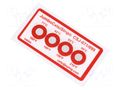 Temperature indicator; 71°C,82°C,93°C,99°C; °C; 23x45mm SPIRIG CSJ-071/099