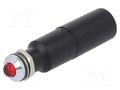 Indicator: LED; prominent; red; 230VAC; Ø8mm; IP67; connectors CML INNOVATIVE TECHNOLOGIES 19510430