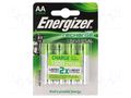 Re-battery: Ni-MH; AA; 1.2V; 1300mAh; blister; 4pcs. ENERGIZER ACCU-R6/1300-EG/B4