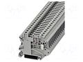 Splice terminal: rail; 20A; 500V; screw terminal; grey; polyamide PHOENIX CONTACT UT4-TG