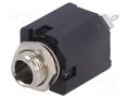 Connector: Jack 6,3mm; socket; female; stereo; ways: 3; straight AMPHENOL ACJS-MN-3