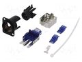 Coupler; socket; etherCON; PIN: 8; Cat: 6; shielded; gold-plated NEUTRIK NTR-NE8FDY-C6-B