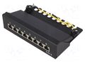 Connector: RJ45; patch panel; Cat: 6; black; Number of ports: 8 LOGILINK LOG-NP0017B