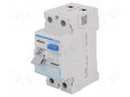 RCD breaker; Inom: 25A; Ires: 30mA; Max surge current: 250A; 240VAC HAGER CDC225J
