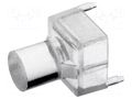 Fiber for LED; Ø3mm; L: 6.35mm; round; Front: flat BIVAR VLP-250-F