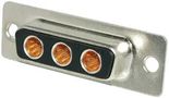 COMBINATION LAYOUT D SUB, RECEPTACLE 3 POSITION LCC17-A3W3SM-2N0