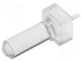 Fiber for LED; Ø3mm; L: 11.43mm; round; Front: convex BIVAR VLP-450-R