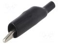 Crocodile clip; 5A; 150VDC; black; Grip capac: max.7.62mm POMONA POM-2240-0