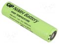 Re-battery: Ni-MH; 7/5A; 1.2V; 4000mAh; Ø18.3x70mm; 400mA; -20÷70°C GP ACCU-GP400LAHT