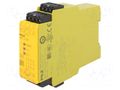 Module: safety relay; Usup: 24VAC; Usup: 24VDC; IN: 4; OUT: 4; IP40 PILZ PZ-777301