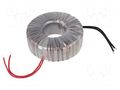 Transformer: toroidal; 300VA; 230VAC; 24V; 12.5A; Leads: cables INDEL TST300W/24V