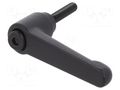 Lever; adjustable; Thread len: 16mm; Lever length: 45mm; GN 300 ELESA+GANTER GN300-45-M5-16-SW