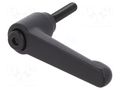 Lever; adjustable; Thread len: 80mm; Lever length: 78mm; GN 300 ELESA+GANTER GN300-78-M10-80-SW