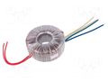 Transformer: toroidal; 200VA; 230VAC; 24V; 24V; 4.16A; 4.16A; H: 50mm INDEL TST200W/2X24V