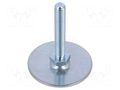 Foot; Base dia: 60mm; M10; steel; Plunger length: 60mm ELESA+GANTER GN40-60-M10-60A0S