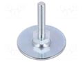 Foot; Base dia: 50mm; M8; steel; Plunger length: 40mm; Plating: zinc ELESA+GANTER GN40-50-M8-40A0S