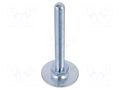 Foot; Base dia: 40mm; M10; steel; Plunger length: 80mm ELESA+GANTER GN40-40-M10-80A0S