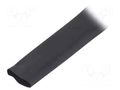 Heat shrink sleeve; thin walled,flexible; 2: 1; 12.7mm; black HELLERMANNTYTON TF21-12.7/6.4BK100