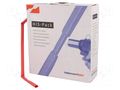 Heat shrink sleeve; 2: 1; 6.4mm; L: 5m; red; cardboard packaging HELLERMANNTYTON HIS-6.4/3.2-RD