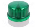 Signaller: lighting; continuous light; green; WLG; 12÷240VDC; IP65 AUER SIGNAL JA-WLG/G