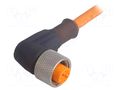Cable: for sensors/automation; M12; PIN: 4; angled; 5m; plug; 250VDC LUMBERG AUTOMATION ELWIKAKV235042