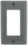 WALL PLATE, NYLON, 1 GANG, GRAY NP26GY