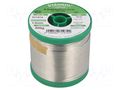 Tin; lead free; Sn95,5Ag3,8Cu0,7; 1mm; 0.5kg; reel; 217°C; HF32 STANNOL SN955HF32/1.0/0.5
