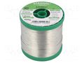 Tin; lead free; Sn99,3Cu0,7; 1mm; 0.5kg; reel; 227°C; Flux: SW33 STANNOL S99C1K400/1.0/0.5