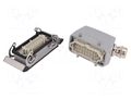 Connector: HDC; male + female; HE; PIN: 16; 16A; 500V; 16+PE; size 6 WEIDMÜLLER KIT-HE16.120M