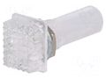 Indicator: without neon lamp; prominent; white; 230VAC; plastic NINIGI NSL-WX