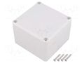 Enclosure: multipurpose; X: 80mm; Y: 82mm; Z: 55mm; ABS; grey; gasket KRADEX Z111JH-TM-ABS