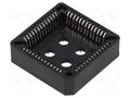 Socket: integrated circuits; PLCC52; THT; phosphor bronze; tinned NINIGI PLCC-52