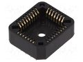 Socket: integrated circuits; PLCC32; THT; phosphor bronze; 1A NINIGI PLCC-32G