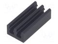 Heatsink: extruded; black; L: 21mm; W: 10mm; H: 6mm; aluminium FISCHER ELEKTRONIK ICKSMDO21SA