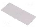 Front panel; without frame,with holder; grey ITALTRONIC IT-P05060201F.BL