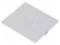 Front panel; without frame,with holder; grey ITALTRONIC IT-P05030201F.BL