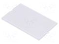 Front panel; without frame,with holder; transparent ITALTRONIC IT-P05040721F