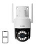 ZOSI C296 WiFi 8MP dual Pan Tilt IP66 outdoor camera + 32GB microSD card, ZOSI C296B 5MP+32GB SD