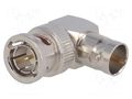 Coupler; BNC socket,BNC plug; angled 90°; 75Ω; POM; gold-plated AMPHENOL RF B5072A1-ND3G-75