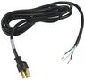 POWER CORD, NEMA5-15P, 8FT, 10A, BLACK 17238