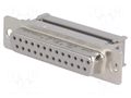 Connector: D-Sub; PIN: 25; plug; female; for ribbon cable; straight HARTING 09663187500