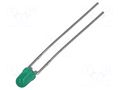 LED; green; 3mm; 4.2mcd; 60°; Front: convex; 1.5÷2.7VDC BROADCOM (AVAGO) HLMP-1503-D0002