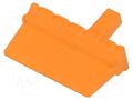 Secondary lock; male; PIN: 12; orange; DTM DEUTSCH WM12P
