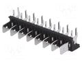 Terminal: spade terminal strip; 6.3mm; THT; 250V; angled 90°; 12A XINYA ST-LK-8