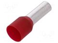 Tip: bootlace ferrule; insulated; copper; 10mm2; 12mm; tinned; red WEIDMÜLLER H10.0/22D/RE